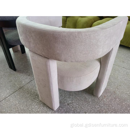 Living Room Chairs Luxury modern design styling chair dining chair steel framefabric Factory